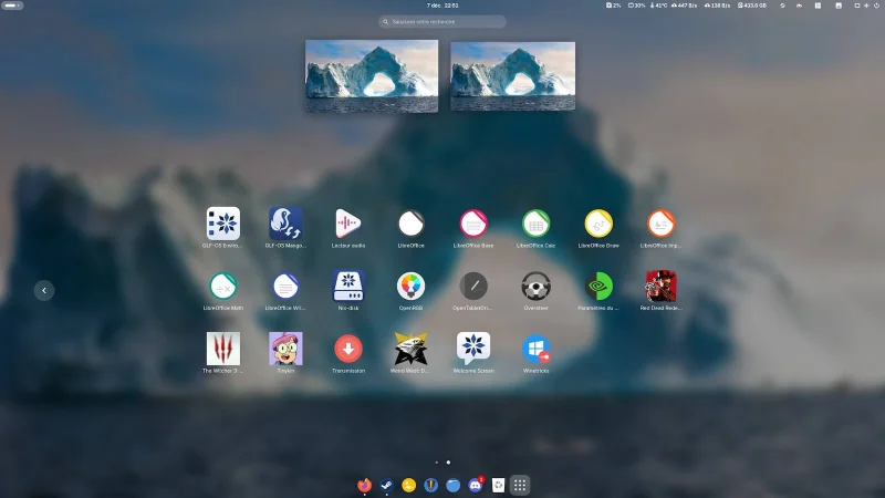 Liste des applications GLF OS