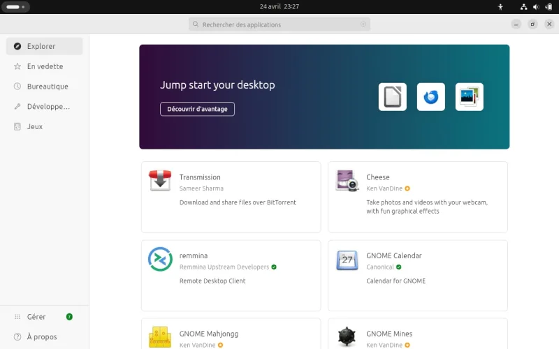 App center Ubuntu 24.04