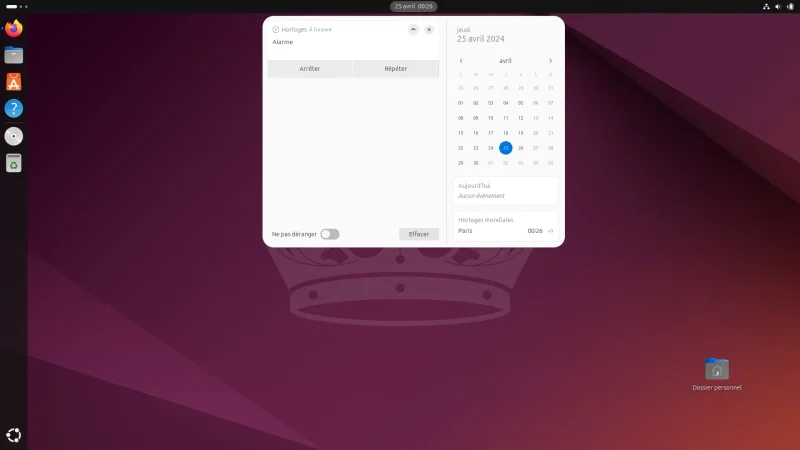 Notifications améliorées Ubuntu 24.04