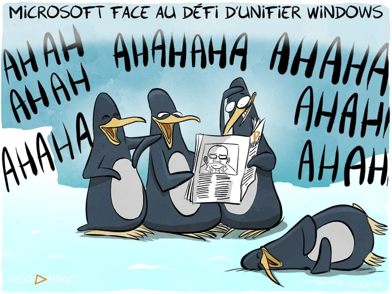 Dessin de Flock pour le média Next