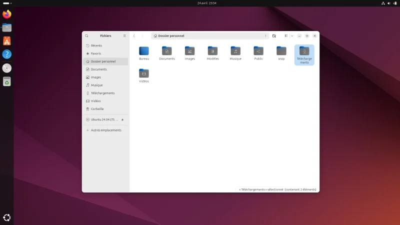 Nautilus pour Ubuntu 24.04