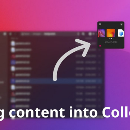 Collector, une alternative Linux à DropOver sous Mac