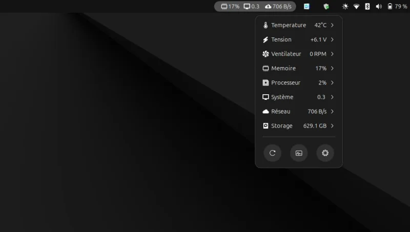 Vitals sur Ubuntu